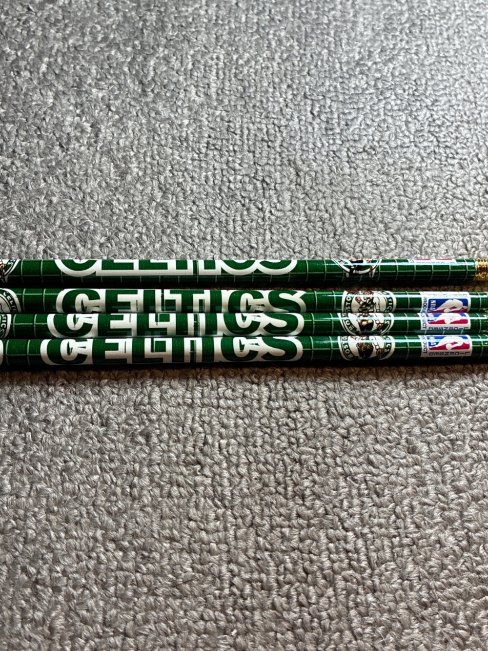 Vintage Boston Celtics Pencils 4 Total NBA Basketball Retro Unused